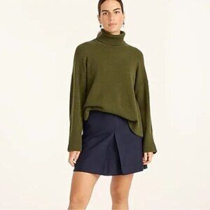 J Crew Turtleneck Olive Green Sweater in Supersoft Yarn